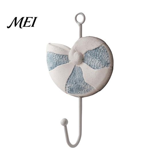 Wall Hooks for Clothes Wooden Hook, Mediterranean Style Decorative Coat Sturdy Creative Hook Durable Hanger Home Decor Keys Umbrellas Scarves