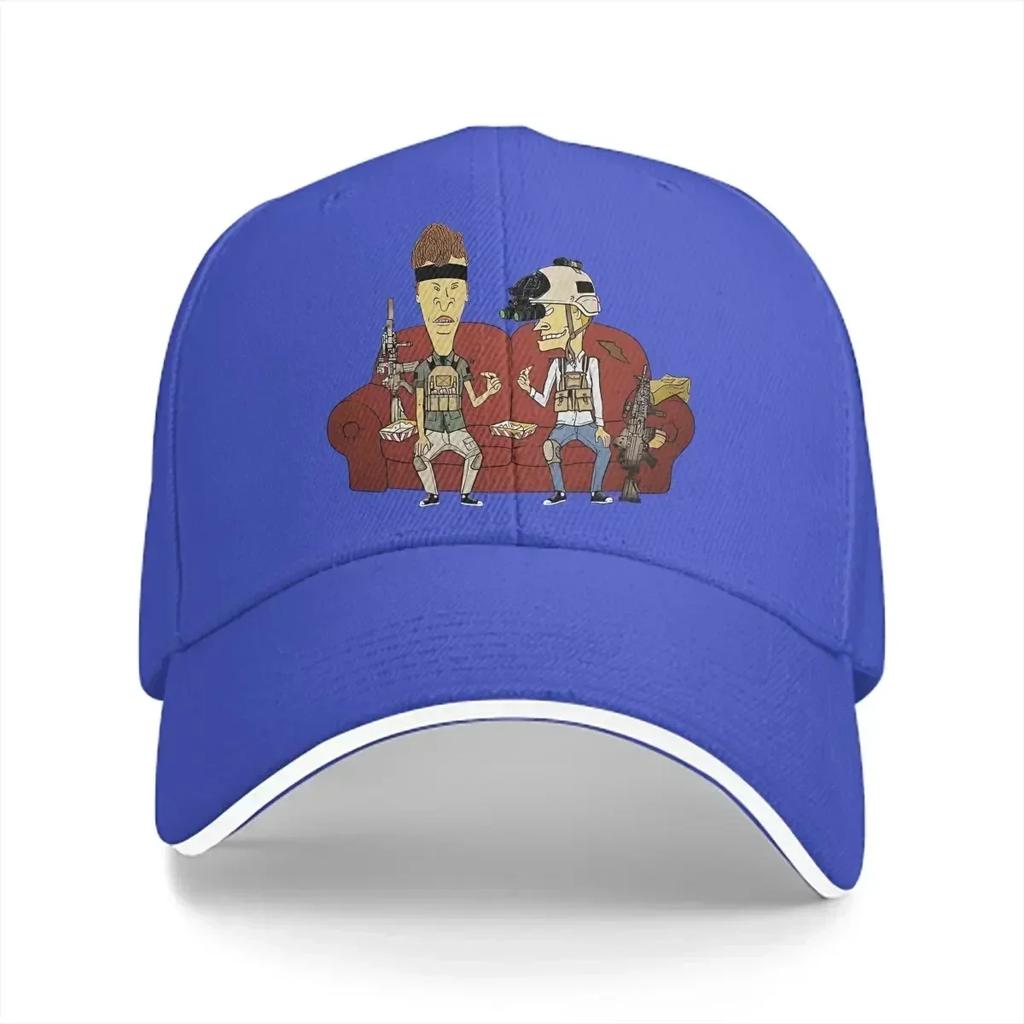 Gewaschene Unisex Baseballkappe Operator Trucker Snapback Kappen Dad Hat Beavis and ButtHead Golfmützen