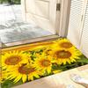 Door Mats Interior Foot Rug Sun Flower Welcome Floor Mat Rectangle Soft Hallway Carpet Kitchen Rugs Fluffy Home Decoration