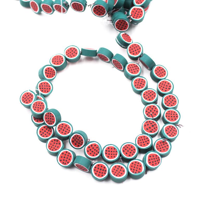 Soft Pottery Beads Beaded Handmade Materials Diy Jewelry Accessories Mobile Phone Chain Bead Separation Mixed Color Soft Pottery Loose Beads