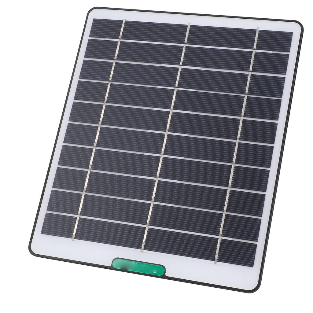 5W Solar Panel Charger Solar Charger with Type C Port for Security Camera Doorbell Outdoor Indoor Use Black