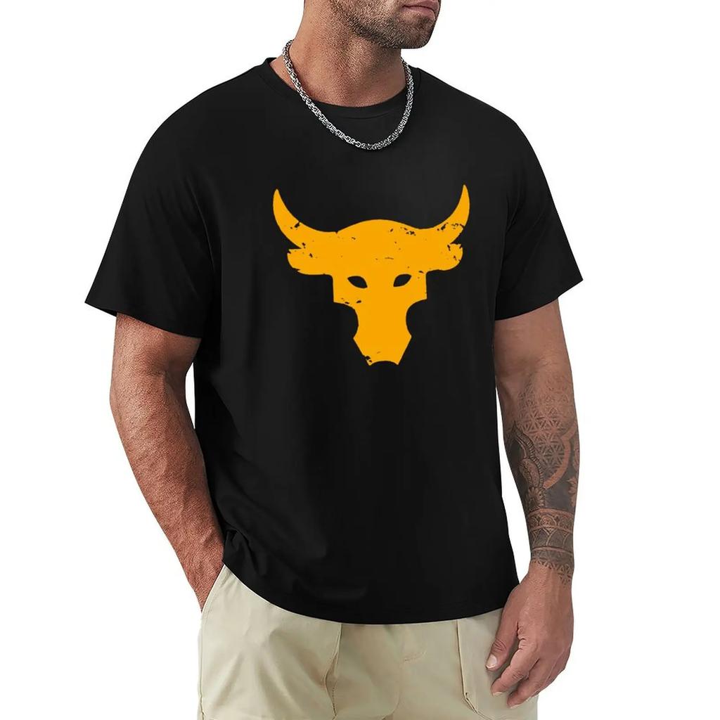 Koszulka Brahma Bull The Rock Project Siłownia Męska Z Okrągłym Dekoltem 100% Bawełna Koszulki T-shirt Top