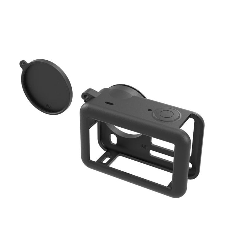 Precise Fitted Silicone Protective Cover for Action 6 Cameras Shell Shock Resistance Cooling Efficiency Lanyard