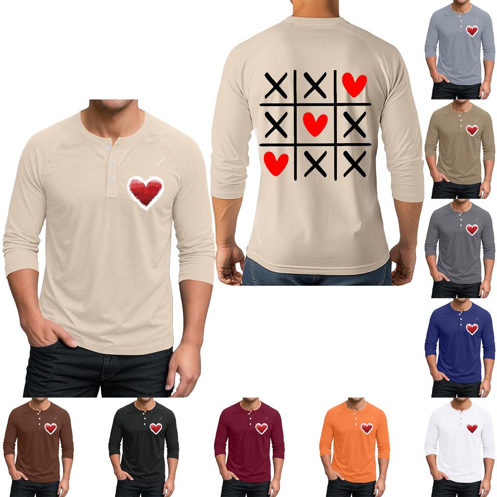 Men's Raglan Sleeve Three-quarter Sleeve Top