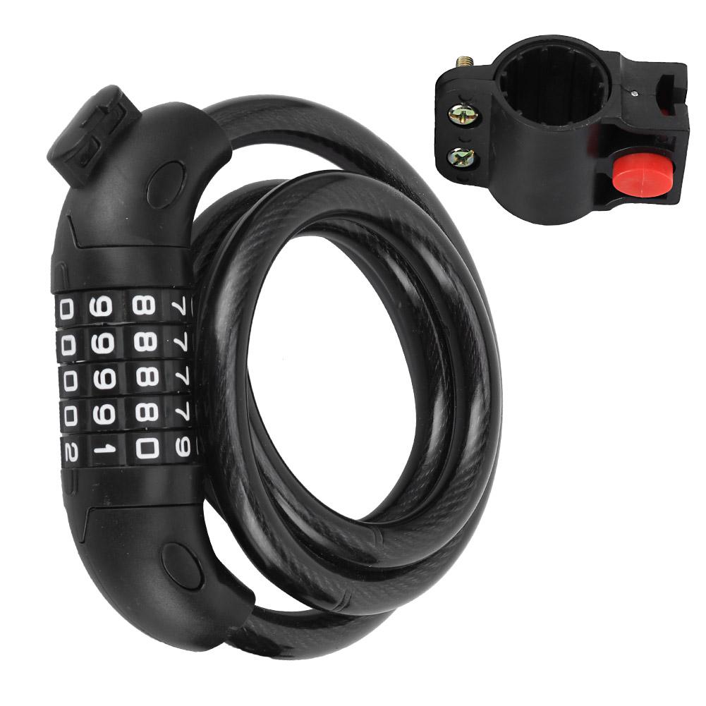 Sykellås Elektrisk Terrengsykkel Fast Bærbar Tyverisikring Stripelås Kodelås