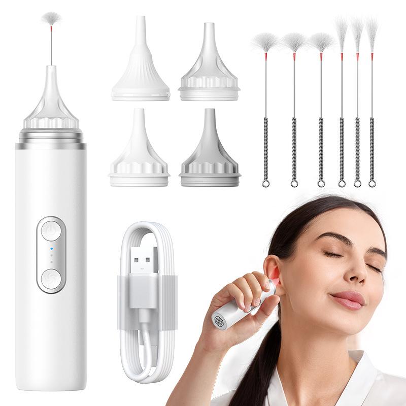 Rechargeable Ear Dryer with Red Light Therapy Air Flow Waterproof for Swimmers Ear Moisture Removal After Swimming Bathing