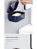 Wall-Mounted Drainable Soap Dish with Lid - No-Punching Bathroom Storage Rack for Home or Travel