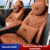 Suede Car Headrest Waist Seat Support Seat S Class Soft Car Neck Pillow For Xiaopeng Xpeng G9 X9 G6 P7 P7i P5 G3 Car Accessories