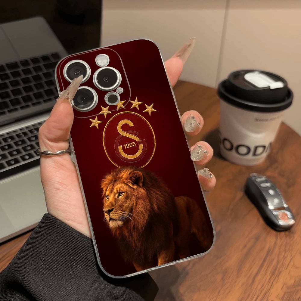Coque de téléphone pour équipe de football Galatasaray Pour IPhone 17 16 15 14 13 12 11 Pro Max Plus Coque Souple Personnalisée DIY