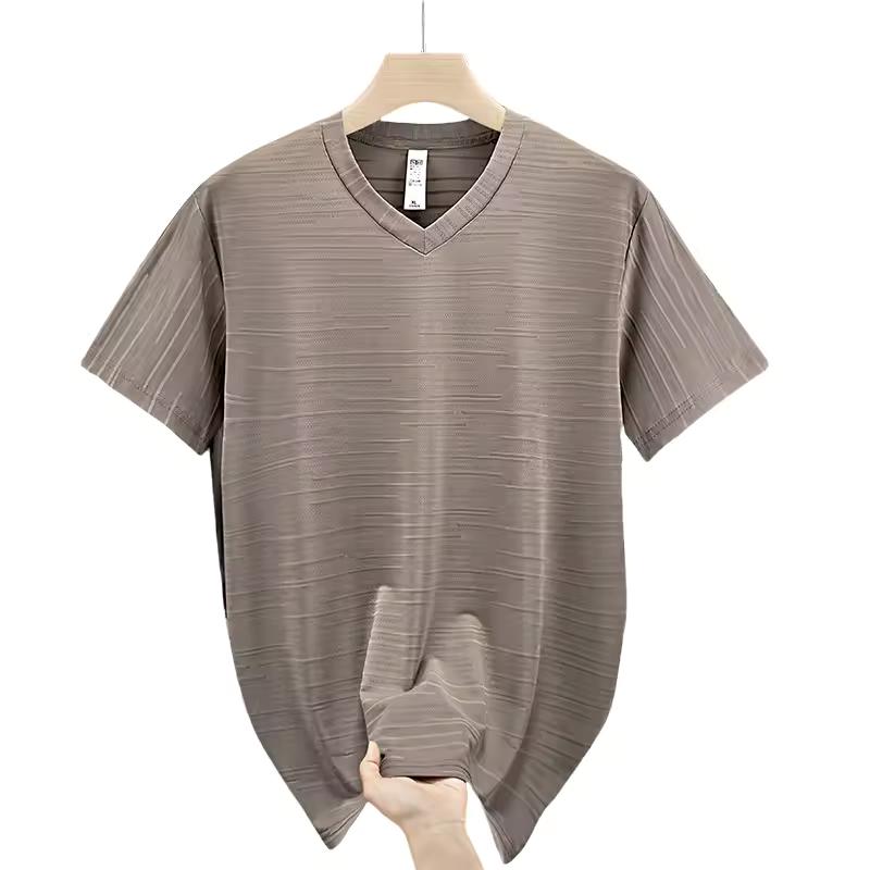 

Мужская футболка большого размера 10xl с V-образным вырезом, свободного кроя, 9xl 8xl, из спандекса, летняя, приталенная, спортивная, быстросохнущая, с коротким рукавом, топ, футболка 9XL дубильная кора