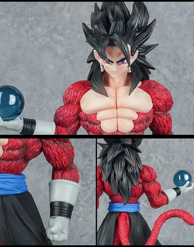 30Cm Anime Dragon Ball Gogeta Ssj4 Figure Super Saiyan 4 Son Goku Vegeta Figurine Pvc Action Figures Model Toy For Children Gift