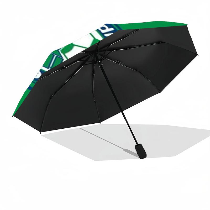 Al-Ahli Saudi  Umbrella - Automatic Open/Close, Compact 8-Rib Lightweight Umbrella Essential for outdoorPicnic Accessory Fan Gifts