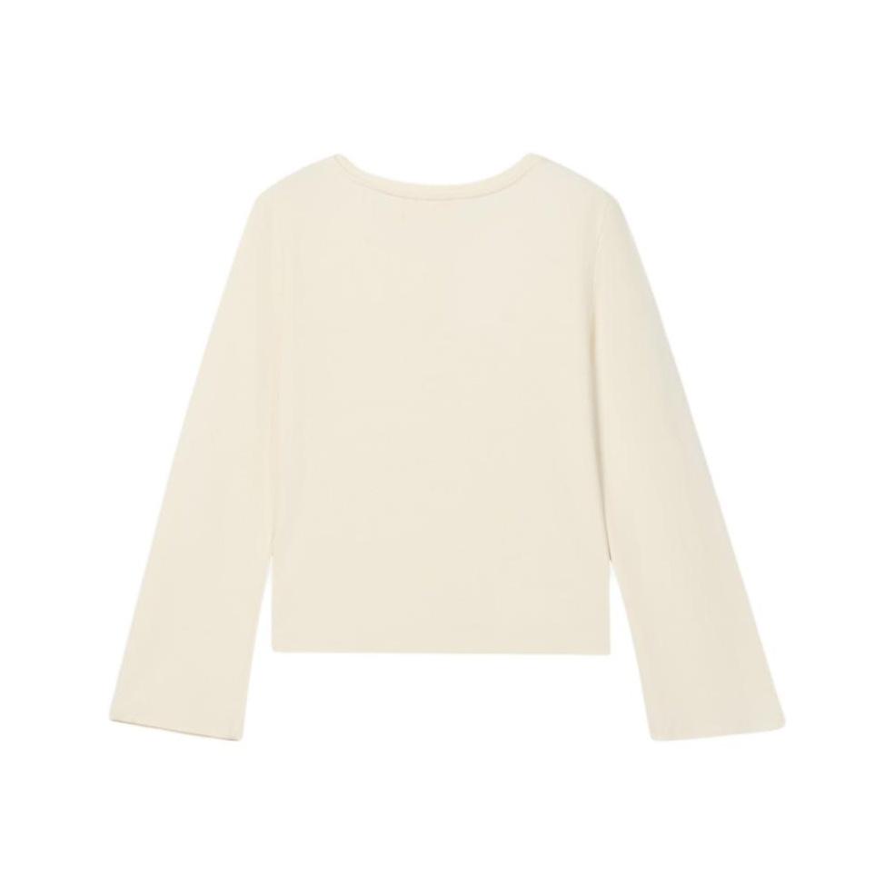 Levis Casual Simple Comfortable Knit Crew Neck Long Sleeve T-Shirt Women Tops 0052A-0000