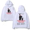 Road-family Men Hoodie, Artist Puppy Portrait & Live Tour Text Front and Back Print, Cozy Fleece Sweatshirt for Outdoor Sessions