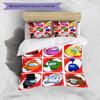 3pcs Duvet Cover Set (1*Duvet Cover + 2*Pillowcase, Without Core), Among Us Print Bedding Set, Bedroom Decor, All‑Season, Birthday Gift