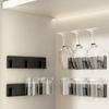 2 Stück lochfreies Kelch-Hängegestell wandmontierter Hängeglas-Halter für Hausbar-Theke