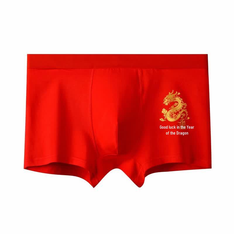 Men s Year of the Dragon Red Boxer Briefs