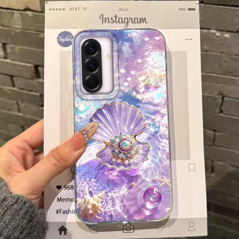 Summer Seashell Starfish Girls Case For Samsung Galaxy A16 A56 A26 A36 A06 A55 A35 A25 A15 A12 A32 A54 S24 S25 S22 S23 FE Cover
