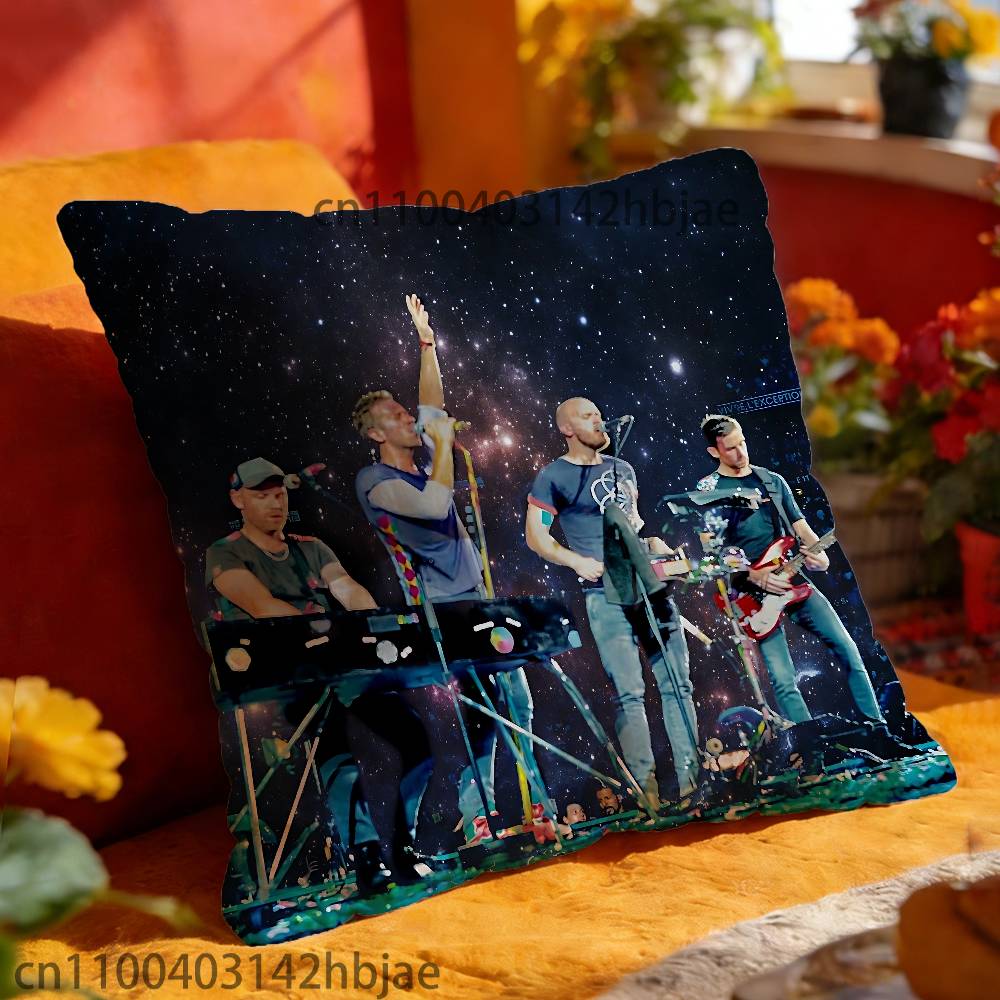 C-ColdplayS Throw Pillow Case For 45x45cm 55x55cm 30x30cm Square Car Pillowcase Home Bedchamber Decor Gift
