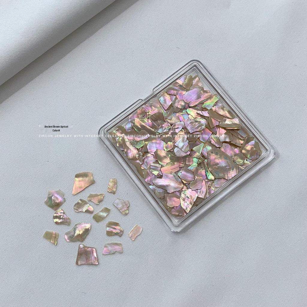Ultra-Thin Mother-of-Pearl Abalone Shell Nail Art Decorations