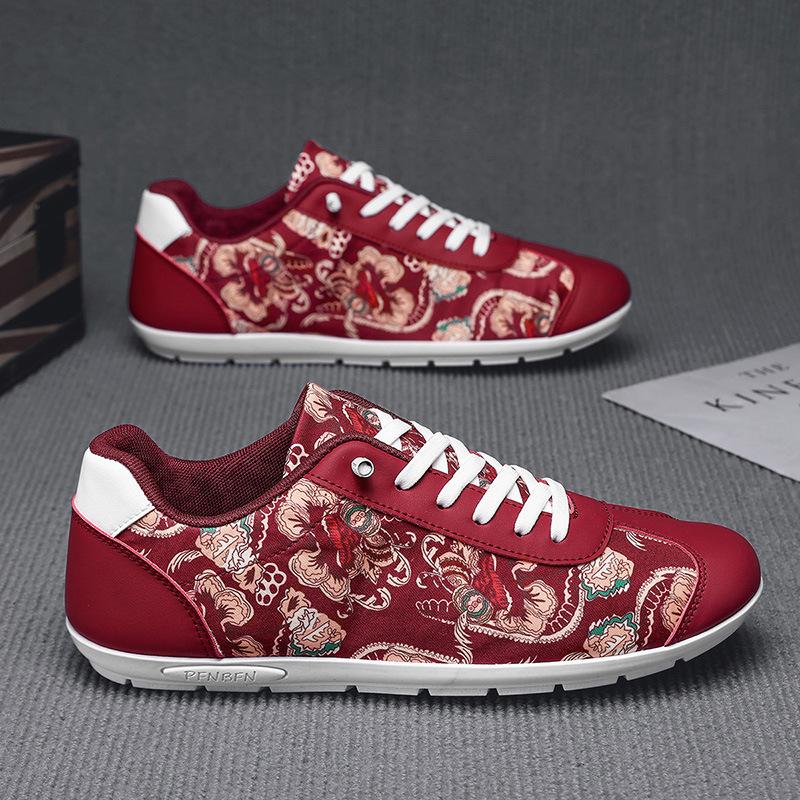 Chinese Style Men's Shoes Guochao Board Shoes Sports and Leisure Forrest Gump Shoes Internet Celebrity Fashion Explosion Ins Korean Version of Versat