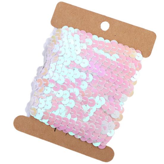 1 Ρολό Κορδέλα με Πούλιες Γυαλιστερή Κόψιμο 10 Γιαρδές Ραπτική Χειροτεχνίες Πούλιες DIY Κορδέλα Ύφασμα Αξεσουάρ