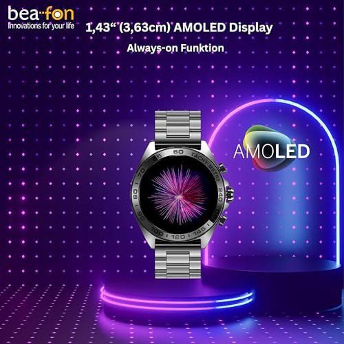 Montre Connectée - Beafon - 501 - Écran AMOLED - Bluetooth 5.3 - Multi-sports