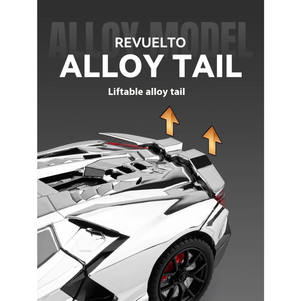 1/24 Scale Spray Lamborghini Revuelto Supercar Alloy Diecasts Model Car Children's Toy Car Miniauto Mini GT Mother Kids Collectibles