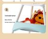 Adjustable Portable High Chair for Infants - Foldable Children's Dining Seat with Double Layer Tray