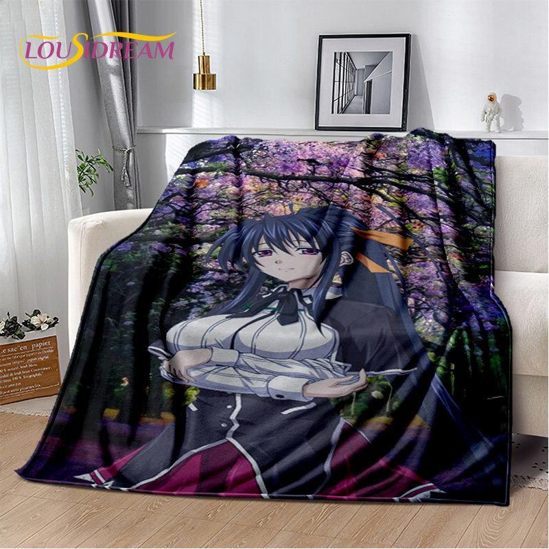 Anime High School D×D Sexy Soft Plush Blanket,Flannel Blanket Throw Blanket for Living Room Bedroom Bed Sofa Picnic Cover Kids
