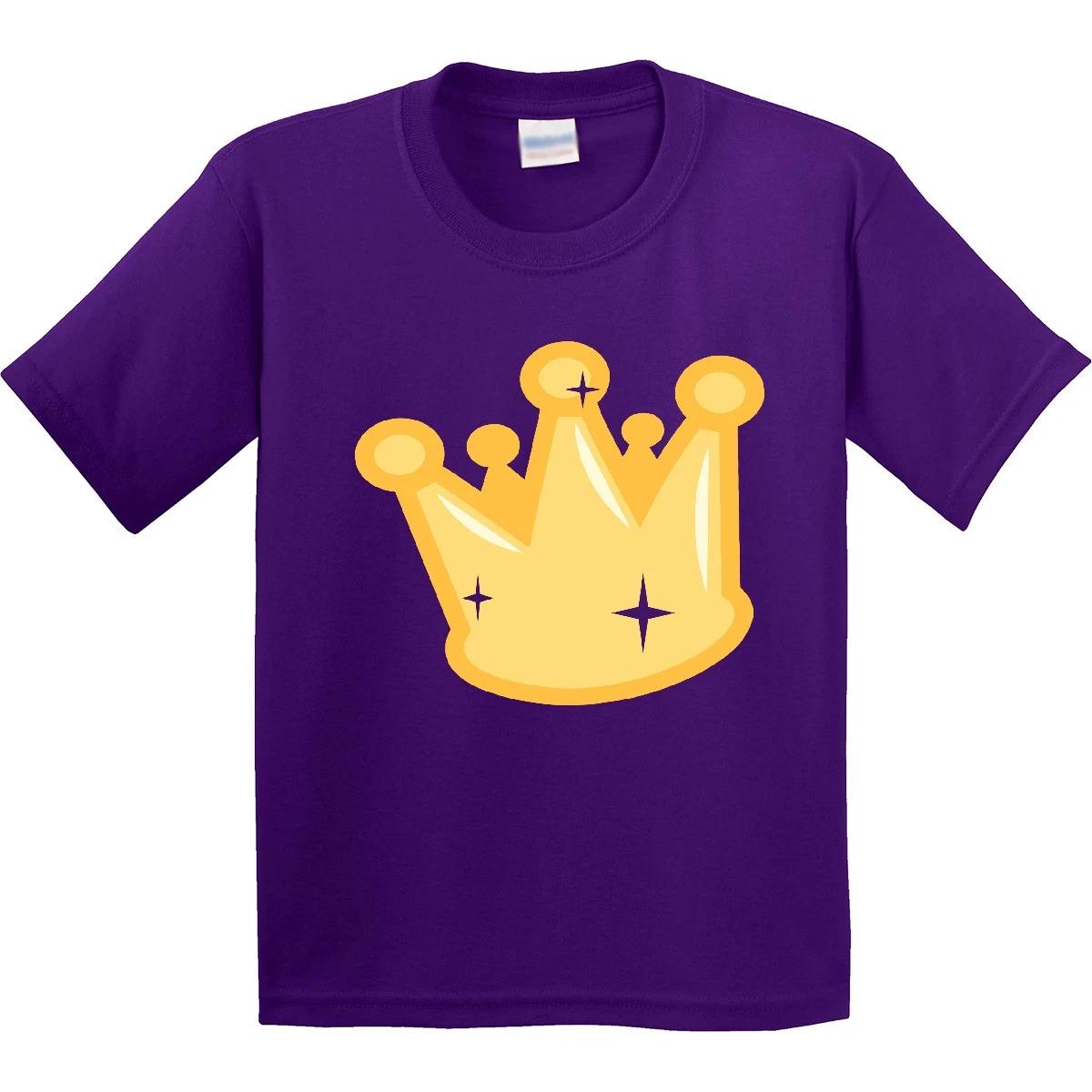 Inktastic Gold Crown Youth kids boys T-Shirt Princess Prince Boy Girl Custom Toddler Tee 100