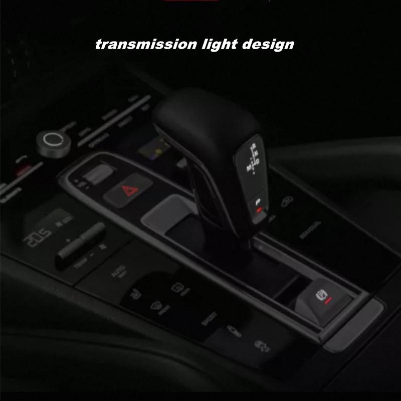 5 Piece Metal Car Central Console Gear Shift Knob Panel P Button Cover Trim For Porsche Cayenne 2018-2025 Interior Accessories
