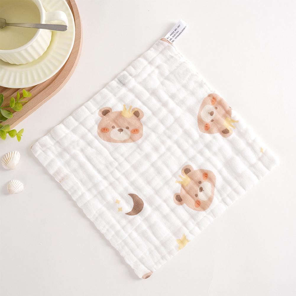 

25*25cm Cotton Muslin Squares Baby Washcloths 6-Layer Gauze Drooling Bibs Multipurpose Gentle Wipes 10