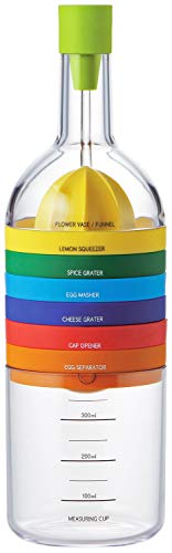 

Wahei freiz bin8 Kitchen Tools Set, 11.1 x 3.7 x 3.7 inches, clear