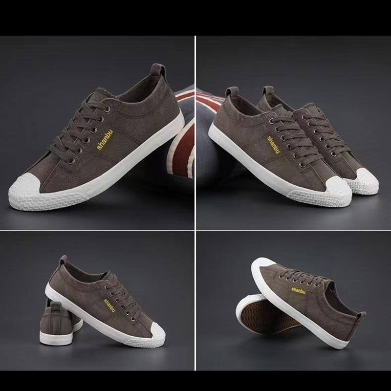 2026 Niskie Męskie Buty Codzienne Rozmiar 38-44 Sznurowane Letnie Oddychające Płócienne Buty do Chodzenia Wygodne Sportowe Trampki