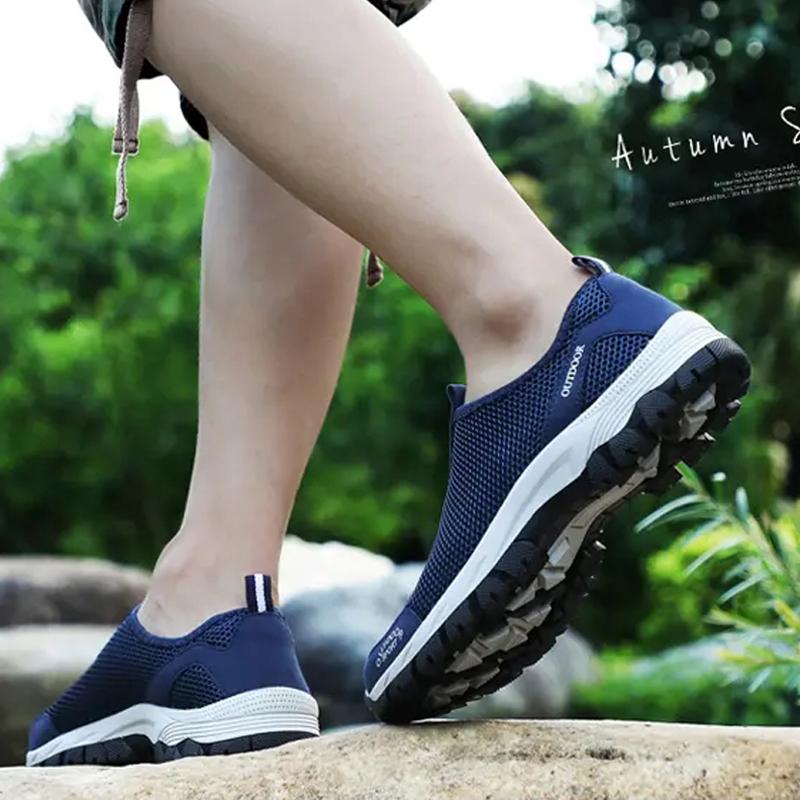 Men Hiking Shoes Outdoor Sneakers for Man Flat Sport Casual Shoes Non-slip Cilmbing Trainers
