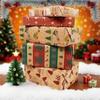 Santa Claus Christmas Wrapping Paper Kraft Paper Present Box Packing Eco-friendly Wrapper  Xmas