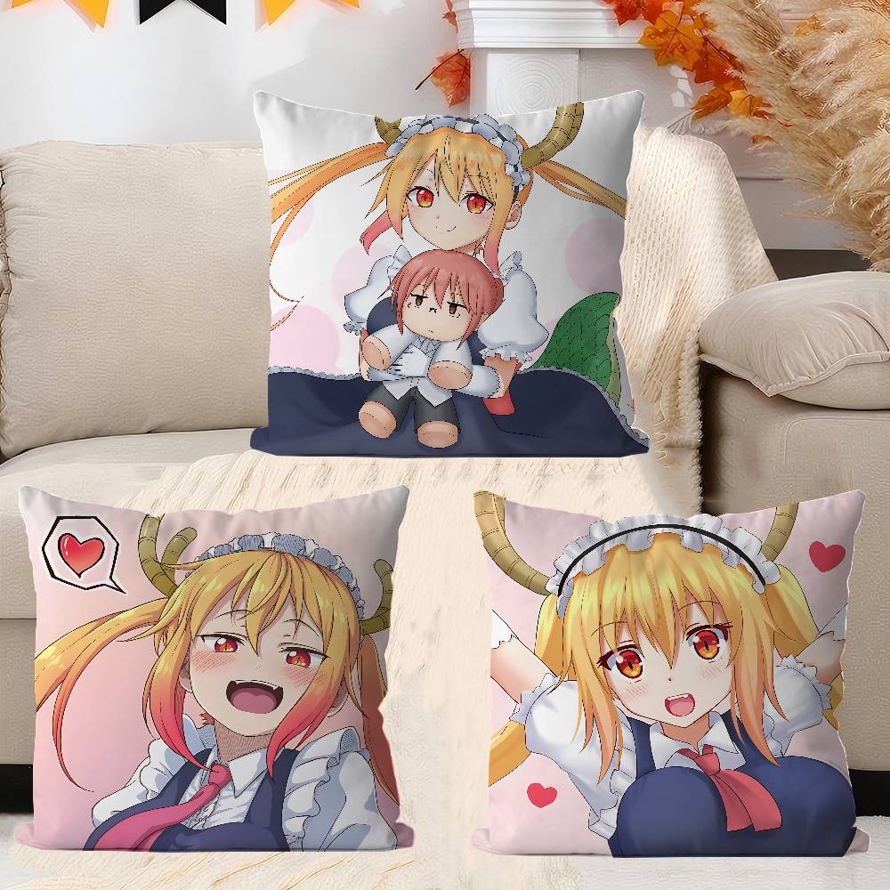 Miss Kobayashi's D-Dragon Maid Pillowcases Home Bedding Decorative Pillow Cover Wedding Super Soft Pillow Case