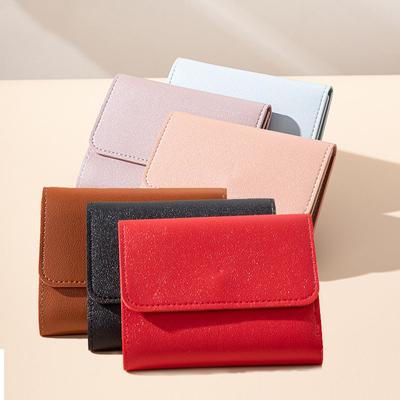 Three Fold Short Clip Wallet Women Short Wallet Multi-card Bag Mini Pouch Fashion Female Wallet Credit Card Lady Coin Purses