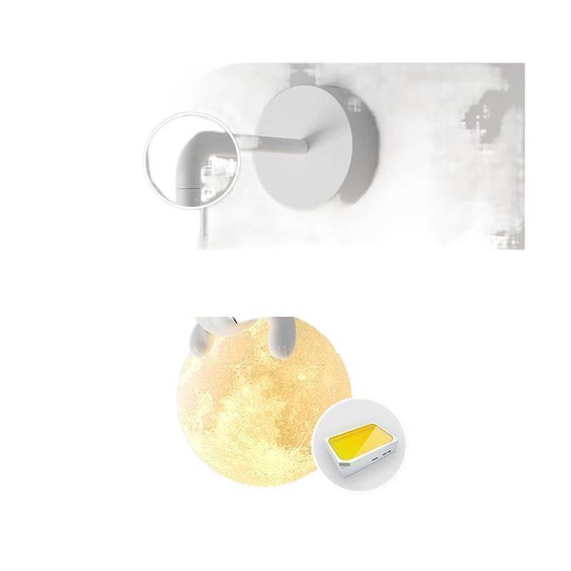 Lampa de perete de desene animate din rășină pentru camera copiilor Micul Urs cu lumină de lună