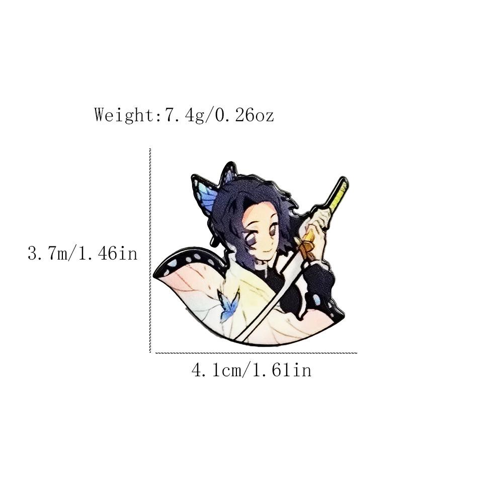 Demon Slayer Corps Brooch: Tanjiro & Zenitsu Cute Anime Pin Badge