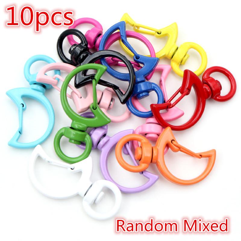 Mixed Styles & Colors Keychain Lobster Clasps with Jump Ring Jewelry Accessories