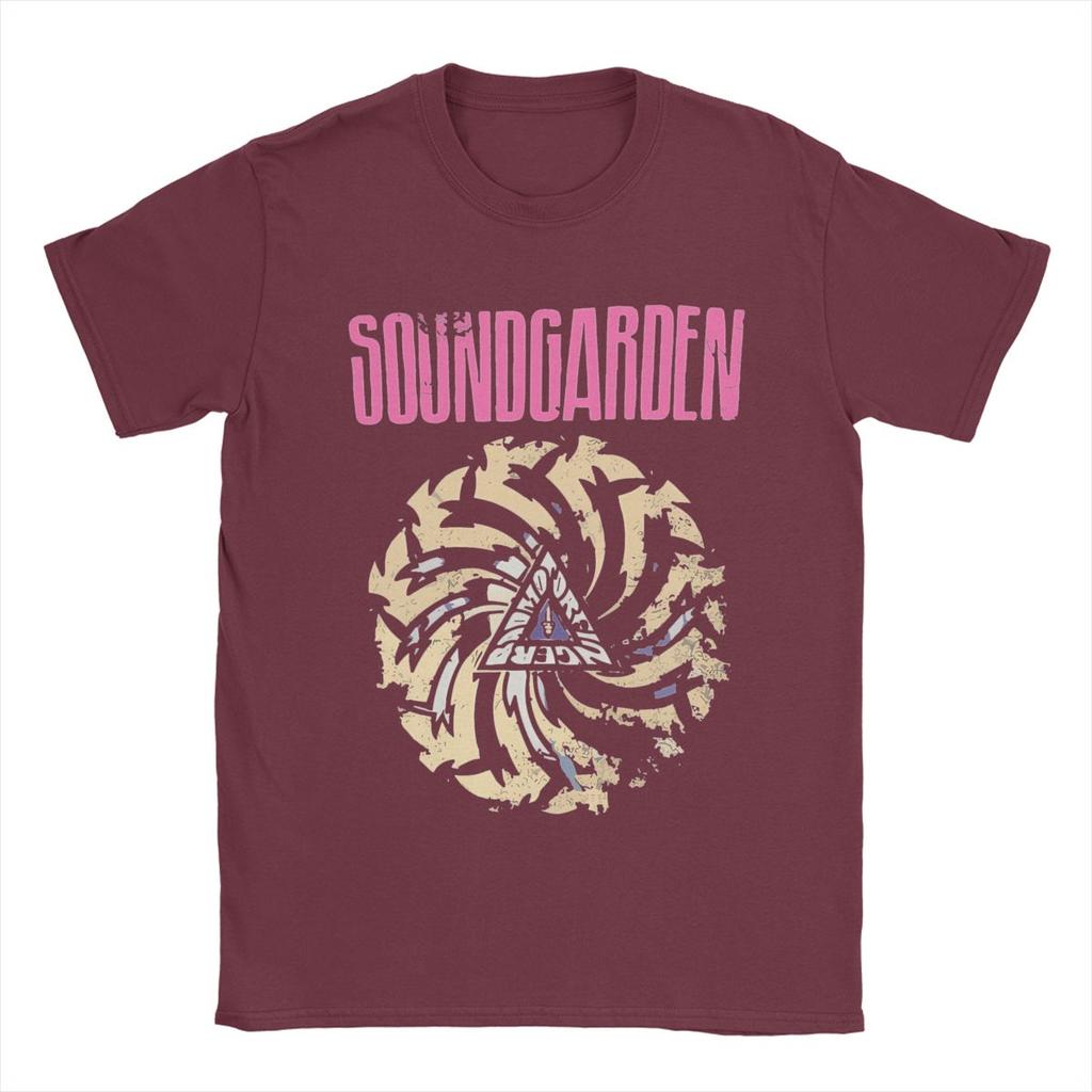 Soundgardens Band T Shirts for Men 100% Cotton Vintage T-Shirts Round Collar Tees Short Sleeve Clothes 6XL