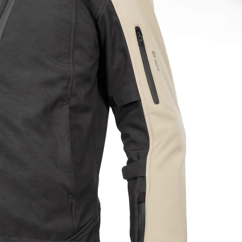 KOMINE Motorcycle Protective Soft Shell Winter Parka Deep Olive L For and Spring CE Standard Level 2 Stretch Material Windproof Protector JK-590