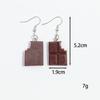Fashion Cute 3D Cake Resin Drop Earrings for Women Girls Funny Donuts Cookies Food Shape Dangle Earring Party Jewelry Gifts
