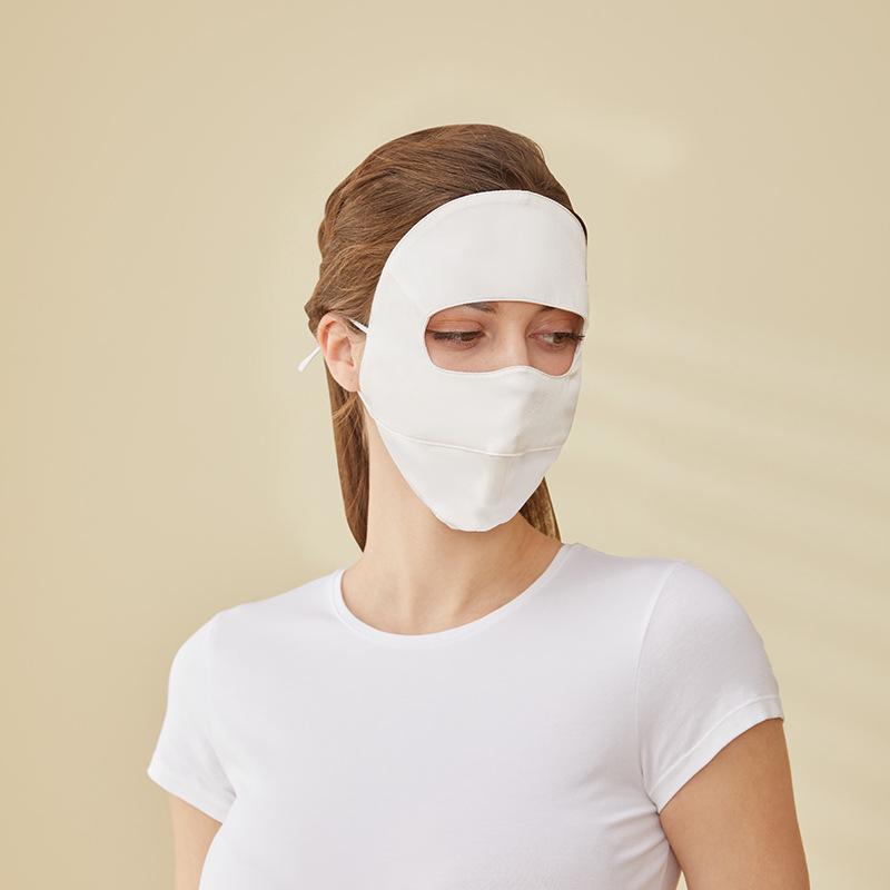 Yu Yue 2025 Spring/Summer Mulberry Silk Full Face Mask - Breathable UV and Sun Protection Shield