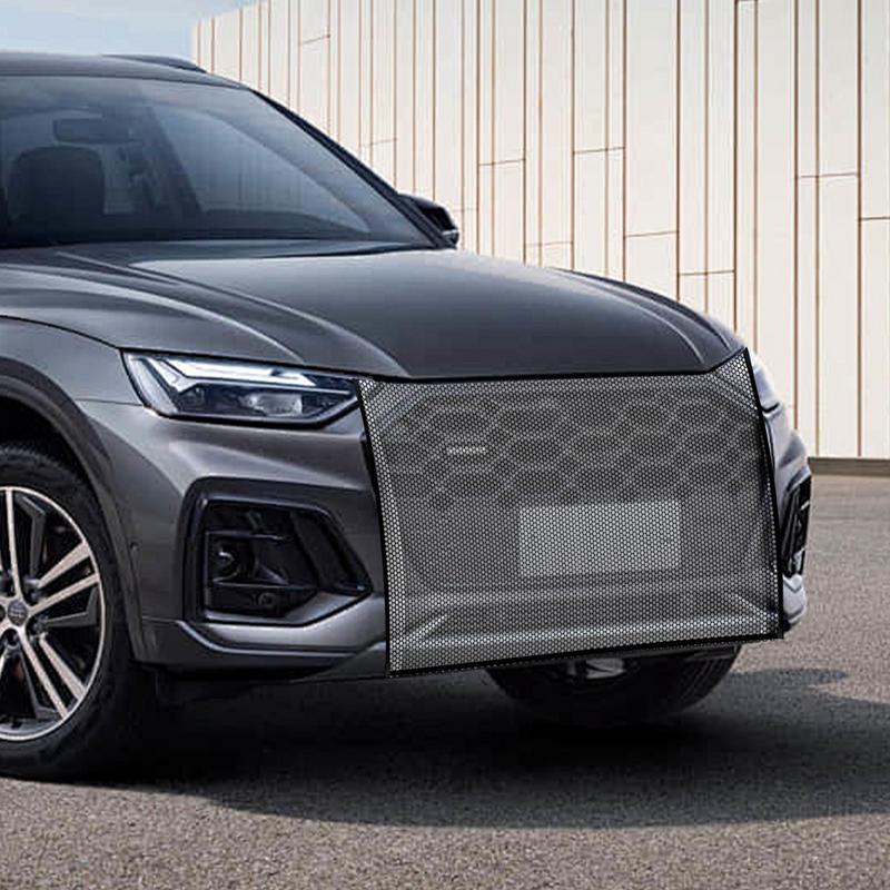 Front Bumper Net Washable Car Engine Grill Net Hood Bumper Protector Dustproof Net To Prevent Stones Dirt Leaves for Vehicles