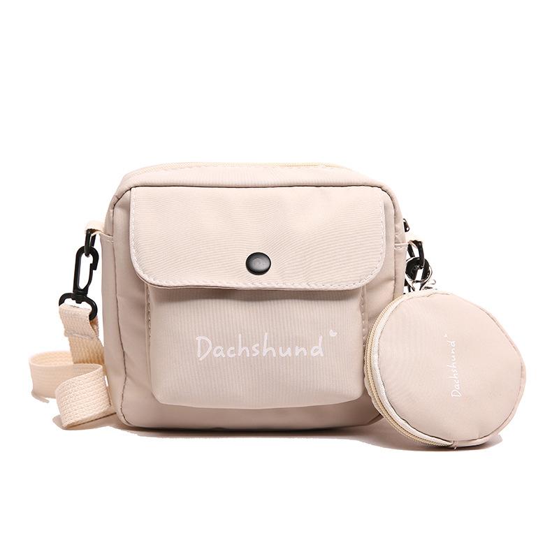 Nylon Cloth Bag Women's 2025 New Trendy Ins Small Fresh Shoulder Messenger Bag Versatile Student Lightweight Mobile Phone Bag