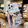 Cute Cute Pet Full Screen Cat Splicing iPhoneAIR with Mirror Mobile Phone Case Apple 12Pro Anti-drop Protective Case