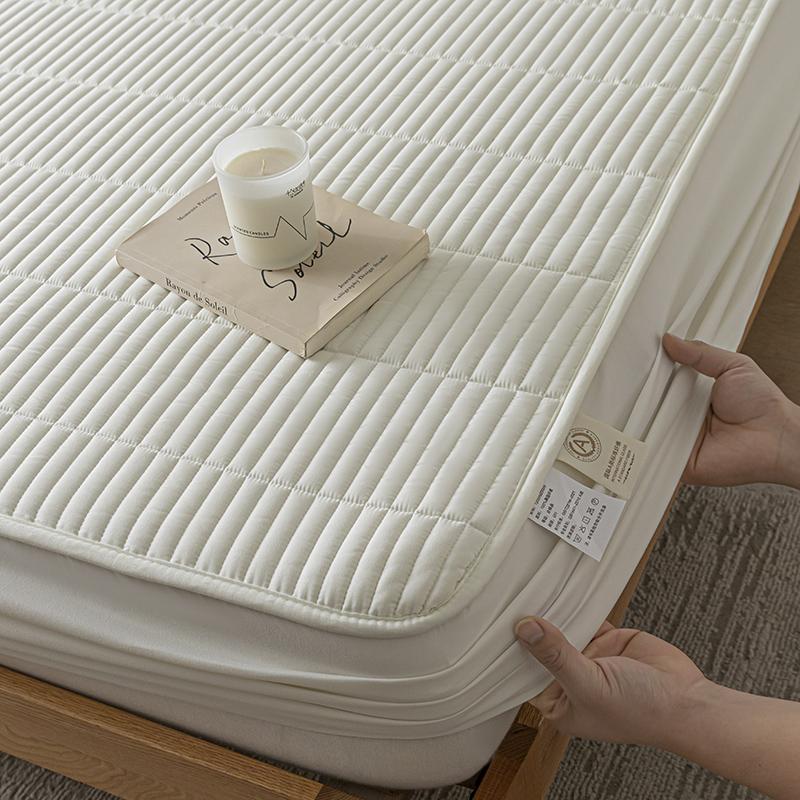 

Вышитый водонепроницаемый защитный чехол для матраса, приятный для кожи, прочный простынь на резинке, стеганый чехол для коврика 150/160/180/200/220 150x190x30cm